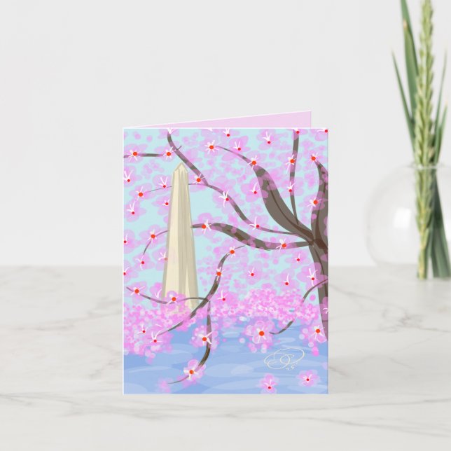 Washington, DC/Cherry Blossom Carte pour notes (Devant)