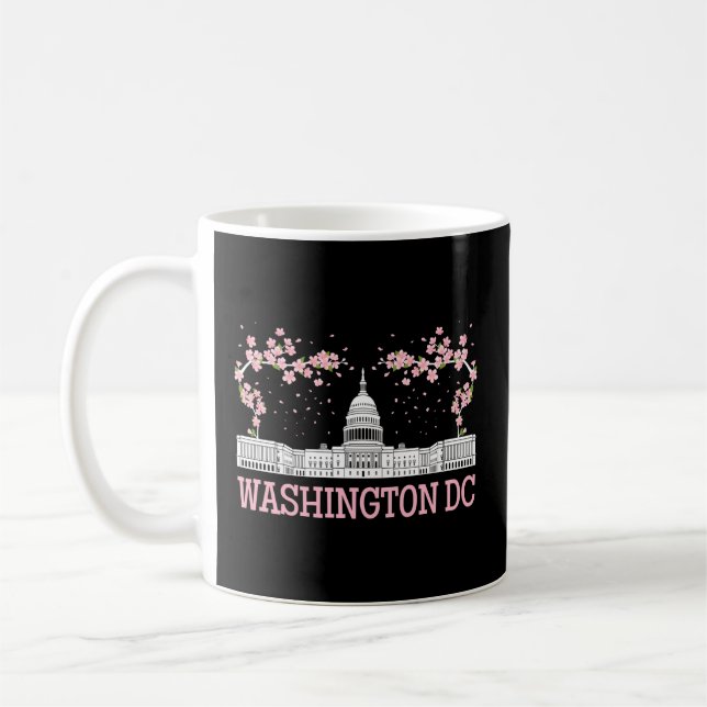 Washington DC Cherry Blossom Denkmal Kaffeetasse (Links)