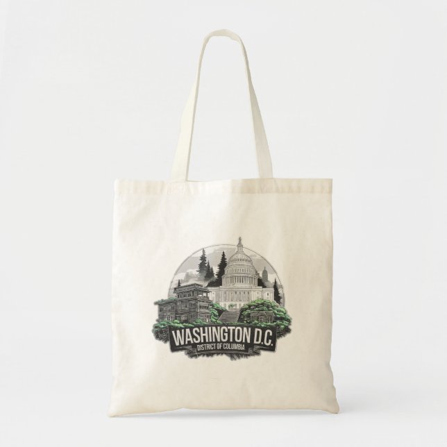 Washington DC City District of Columbia USA Tragetasche (Vorne)