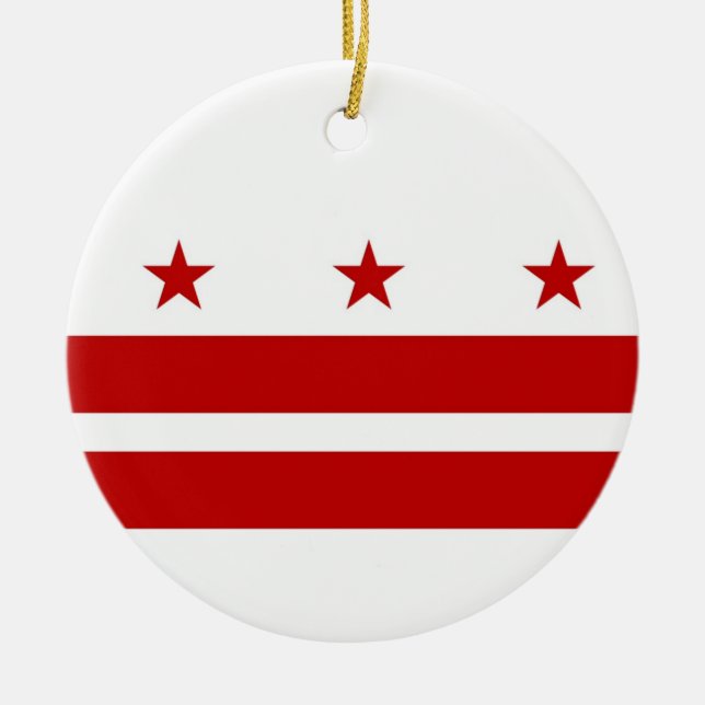 Washington DC Custom Keramik Ornament (Vorne)