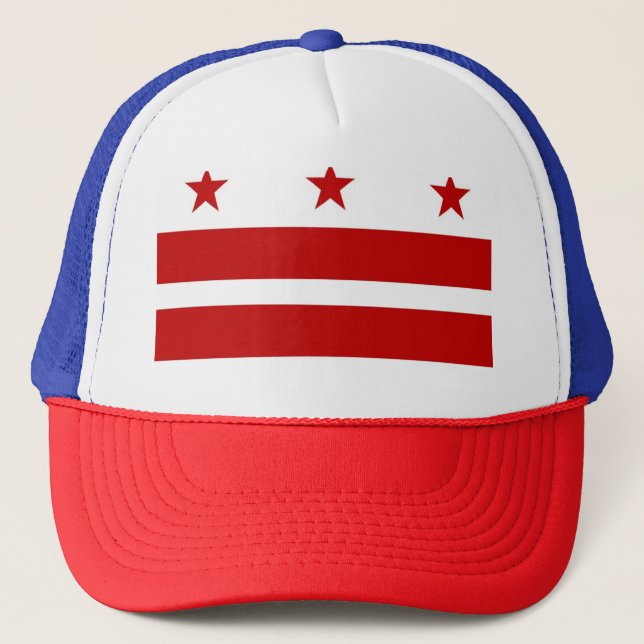 Washington DC Custom Truckerkappe (Vorderseite)