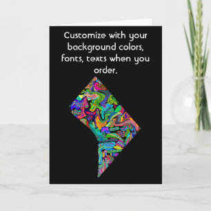 Washington DC Customize Card wie Sie es gewollt ha Karte