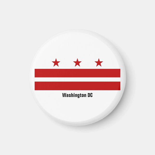 Washington DC Flag Magnet (Vorne)