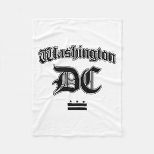 Washington Dc Flag Souvenir Langarmshirt Fleecedecke