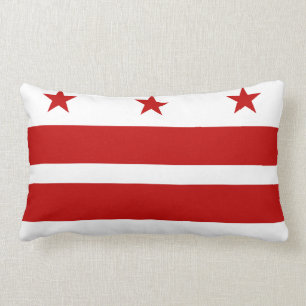 Washington DC-Flagge, amerikanisches Staatsflagge Lendenkissen