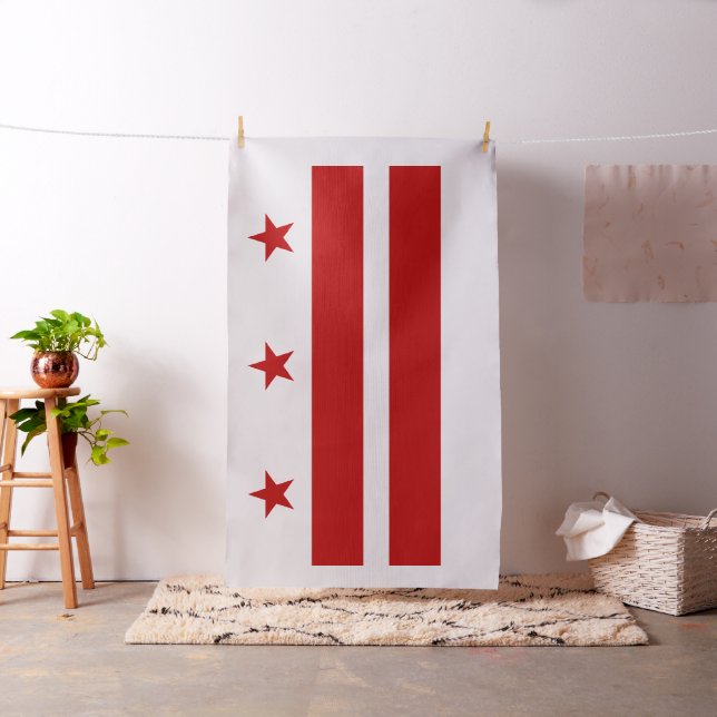 Washington DC-Flagge Stoff (Beispiel)