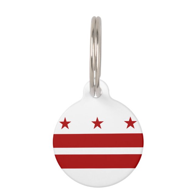 Washington DC-Flagge Tiermarke (Rückseite)