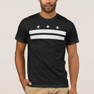 Washington DC-Flagge - Weiß T-Shirt