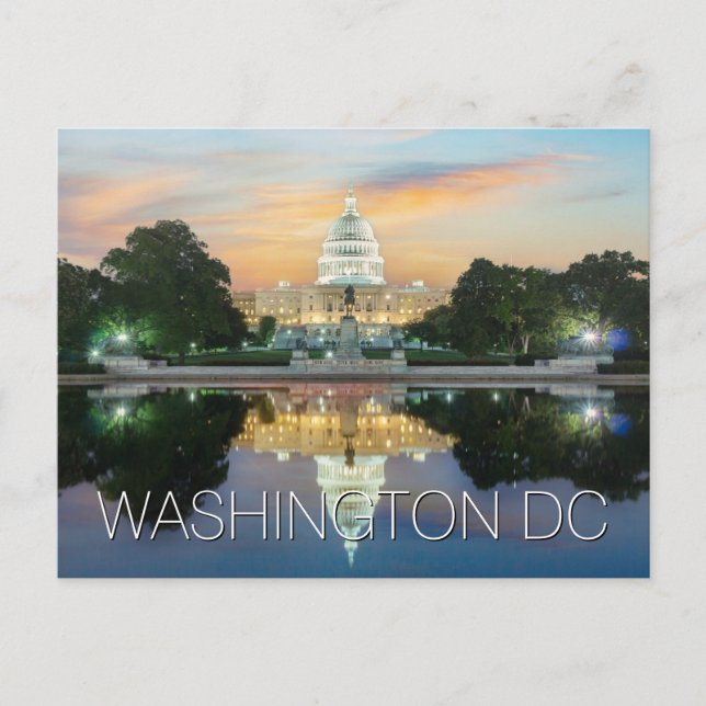 Washington DC | Gebäude Hauptstadt Postkarte (Vorderseite)