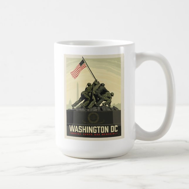Washington, DC | Gedenkstätte des Marine Corps Kaffeetasse (Rechts)
