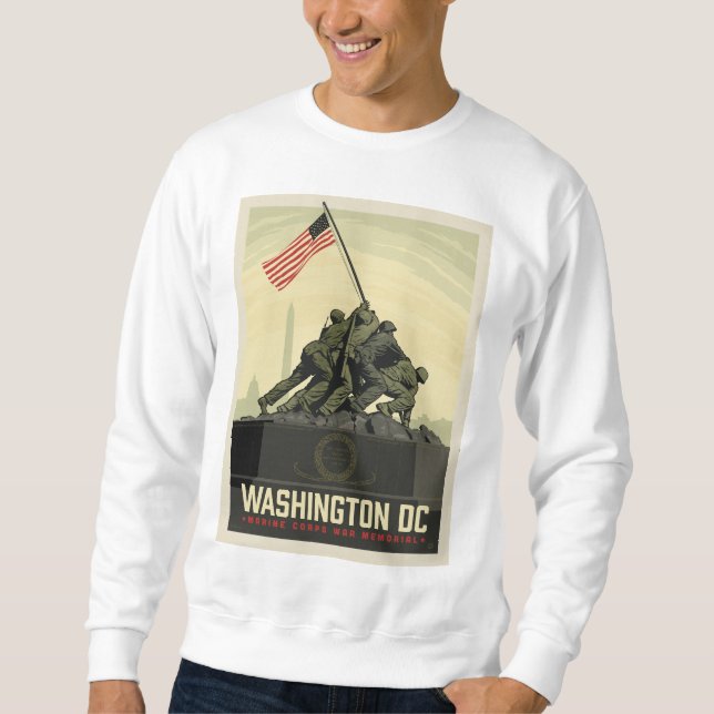 Washington, DC | Gedenkstätte des Marine Corps Sweatshirt (Vorderseite)