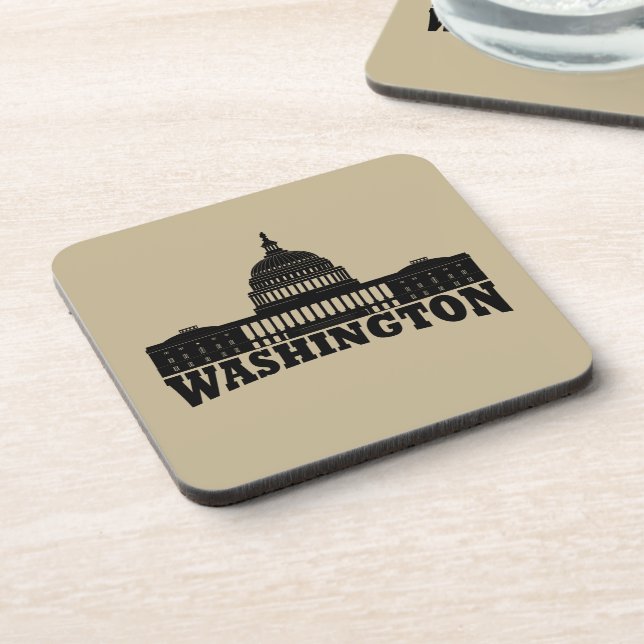 Washington Dc  Getränkeuntersetzer (Linke Seite)