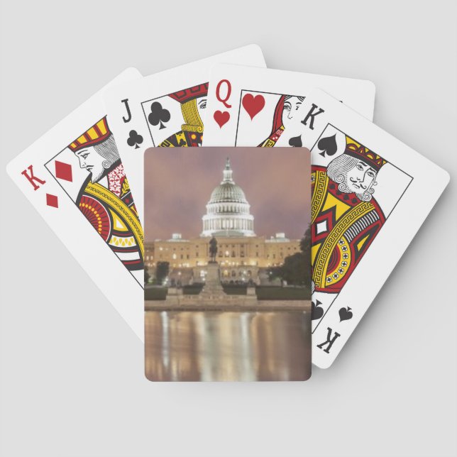 Washington DC, Hauptstadt Gebäude Spielkarten (Rückseite)