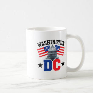Washington DC Hauptstadt Hill American Flag USA Pr Kaffeetasse