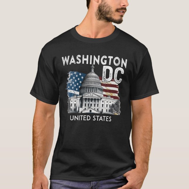 Washington DC Hauptstadt Hill USA Souvenirs Gesche T-Shirt (Vorderseite)