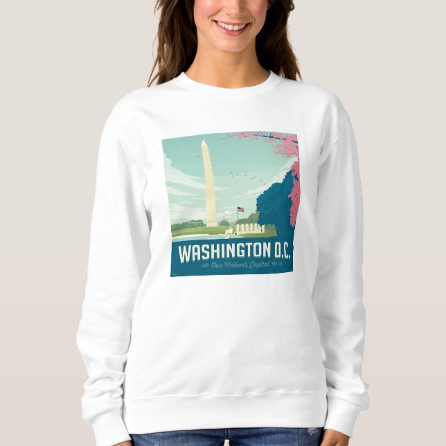 Washington DC | Hauptstadt unserer Nation Sweatshirt (Vorderseite)