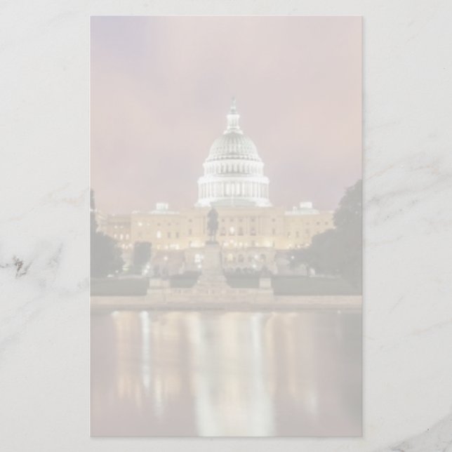 Washington DC, Hauptstadts-Gebäude Briefpapier (Vorderseite)