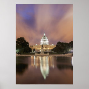 Washington DC, Hauptstadts-Gebäude Poster
