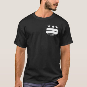 Washington DC-Hauptstadts-Stadt-Schwarz-T - Shirt