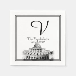 Washington DC Hochzeit in Urlaubsort Napkin Serviette