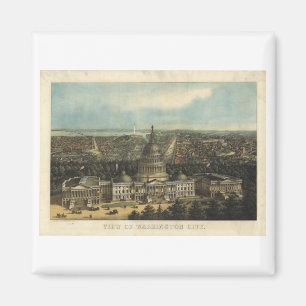 Washington DC im Jahre 1871 Magnet