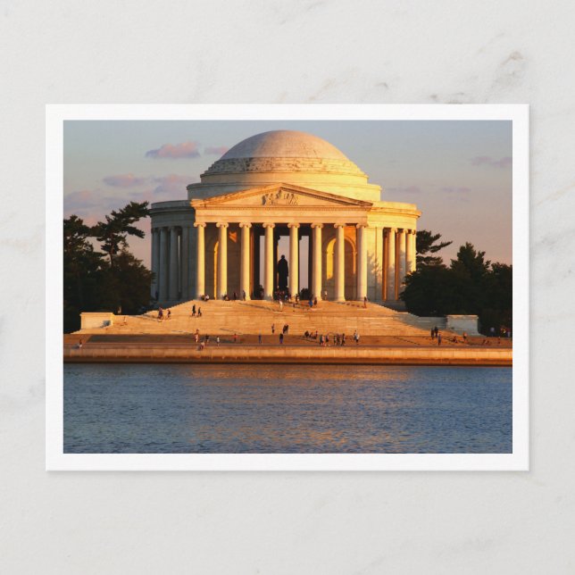 Washington DC Jefferson Memorial Postcard Postkarte (Vorderseite)