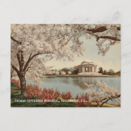 Washington DC Jefferson Memorial Vintage Travel Postkarte