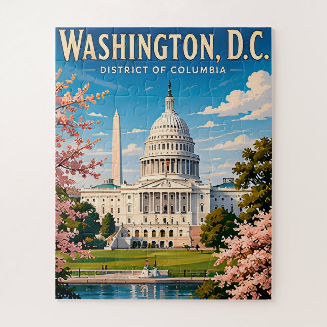 🏛️ Washington DC Kapitol Reiseerinnerung (Vertikal)