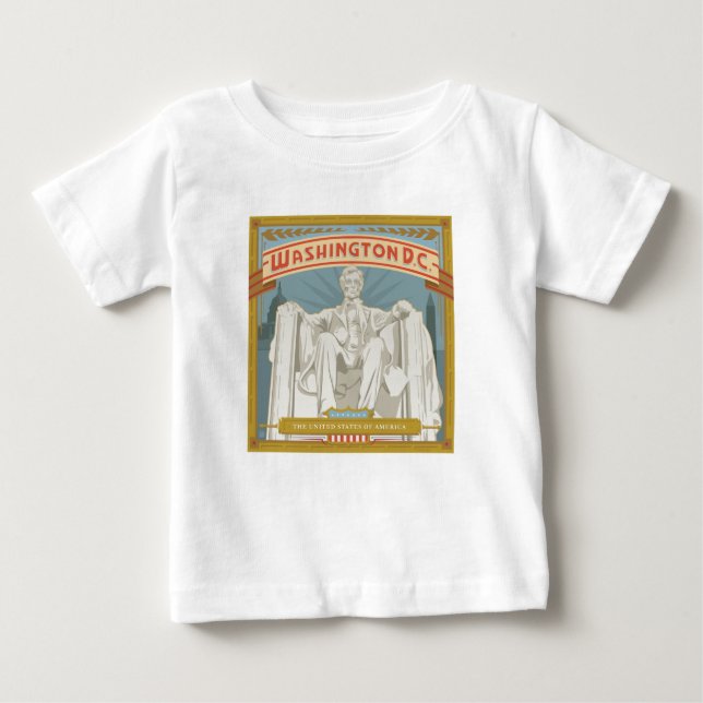 Washington DC | Lincoln Memorial Baby T-shirt (Vorderseite)