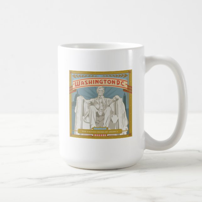 Washington DC | Lincoln Memorial Kaffeetasse (Rechts)