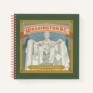 Washington DC Lincoln Memorial Notizbuch