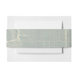 Washington DC Map Wedding Belly Band