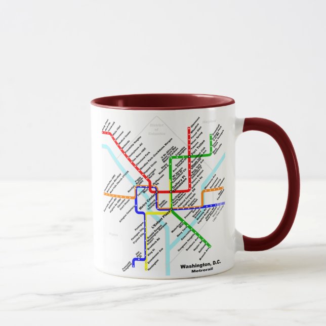 Washington-DC-Metro Tasse (Rechts)