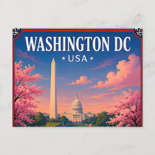 🏛️ Washington DC Monument Erinnerung aus der Haup Postkarte