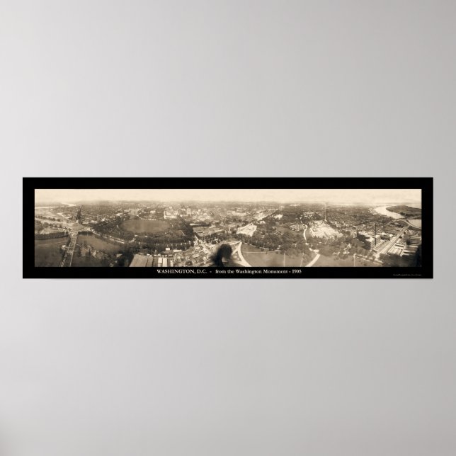 Washington DC Monument Foto 1905 Poster (Vorne)
