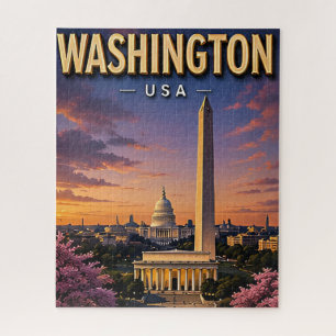 Washington DC Monumente Capitol Skyline