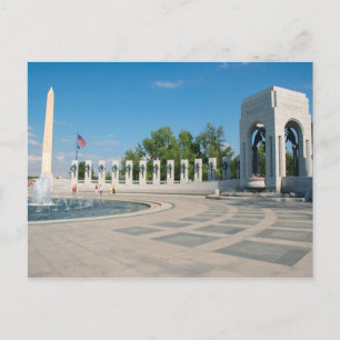 Washington, DC, National WWII Memorial Postkarte