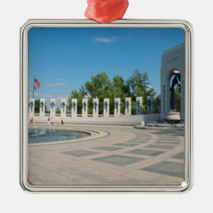 Washington, DC, National WWII Memorial Silbernes Ornament