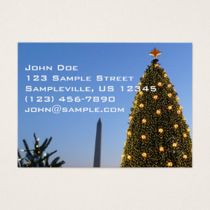 Washington DC Nationaler Weihnachtsbaum in der Däm