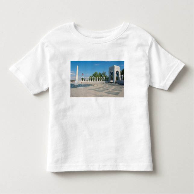 Washington, DC, nationales WWII Denkmal Kleinkind T-shirt (Vorderseite)