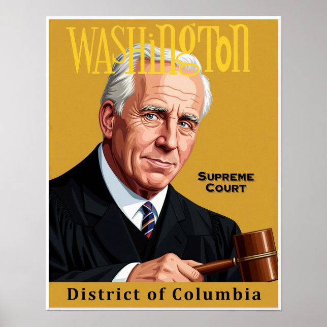 Washington DC Plakat (Vorne)