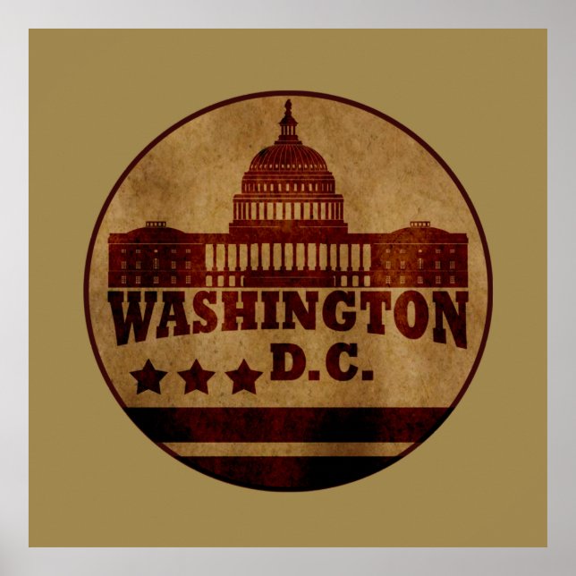 Washington DC Poster (Vorne)