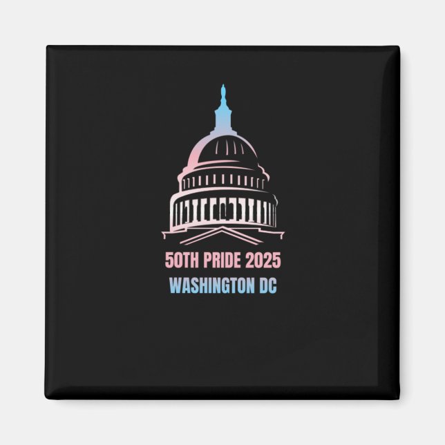 Washington DC Pride 2025 Magnet (Vorne)