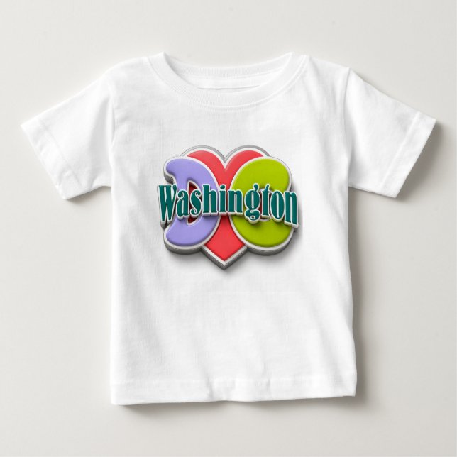 Washington DC Pride Baby T-shirt (Vorderseite)