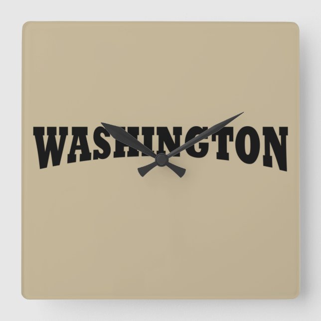 Washington DC Quadratische Wanduhr (Vorderseite)