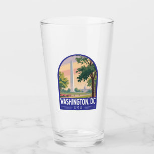 Washington DC Reise Kunst Emblem Glas