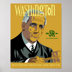 Washington, DC. Retro-Reiseplakat Poster