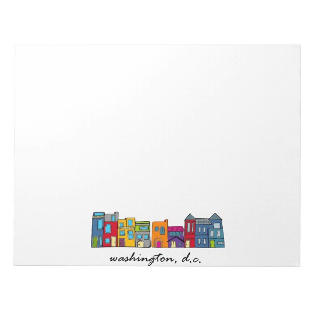 Washington DC Row House Notizblock (Vorderseite)