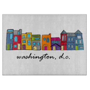 Washington DC Row Houses Schneidebrett