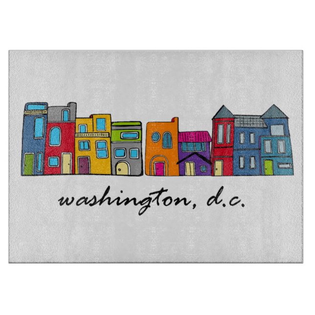Washington DC Row Houses Schneidebrett (Vorderseite)